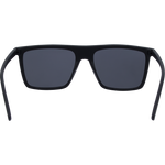 Noah Premium Polarised Rectangle Sunglasses - Black Silver